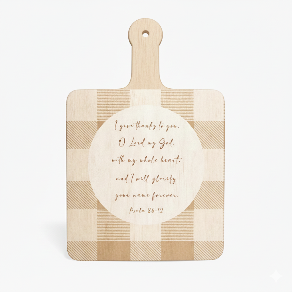 Give Thanks Maple Cutting Board