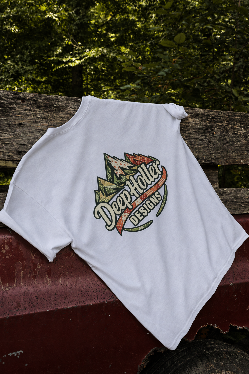 Quilted Pattern Logo Tee