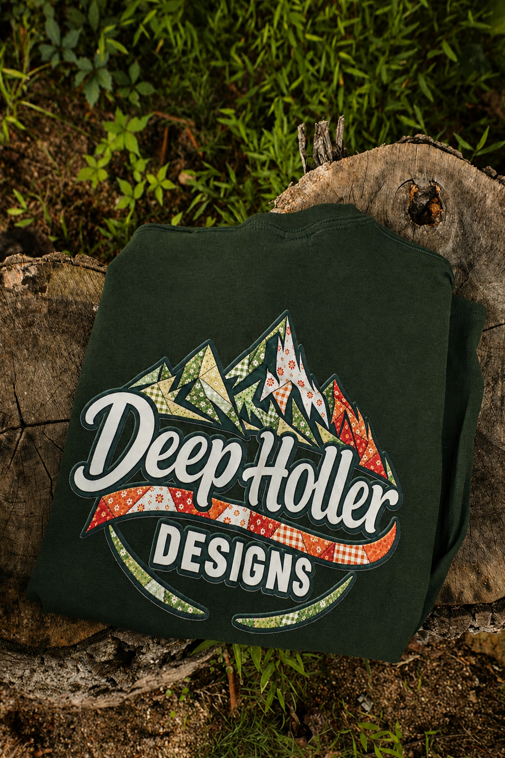 Quilted Pattern Logo Tee