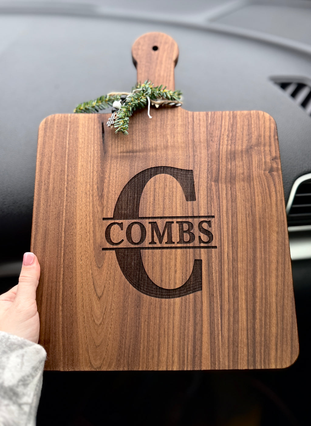 Black Walnut Cutting Board with Handle