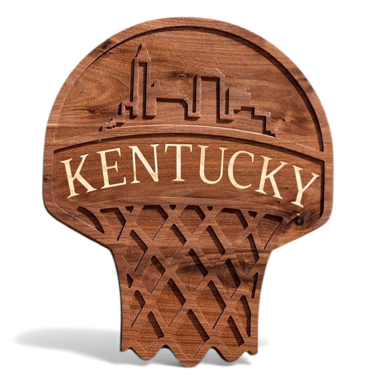 Walnut Hoop – Lexington Skyline with Maple Inlay