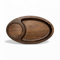 Sip & Snack Walnut Tray