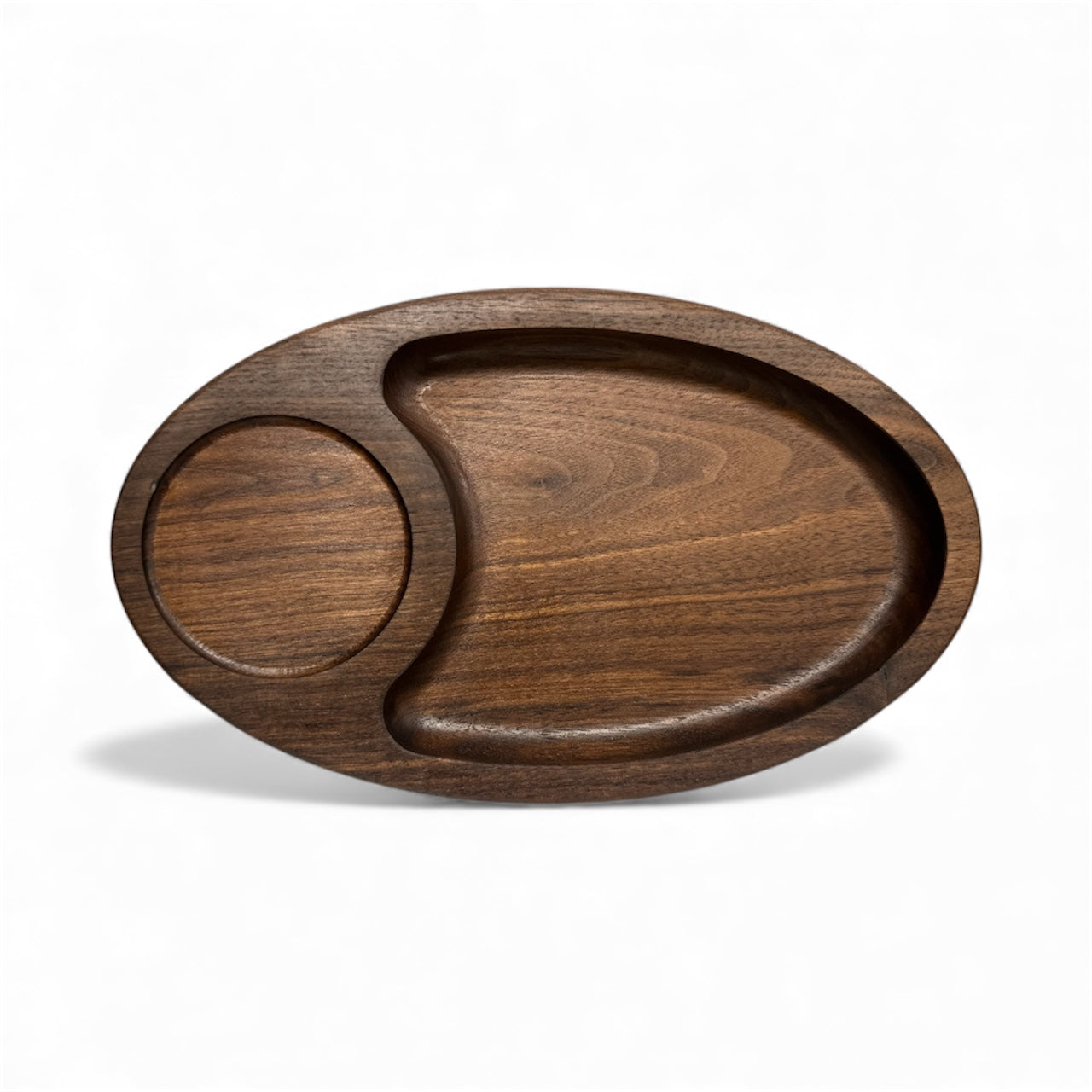 Sip & Snack Walnut Tray