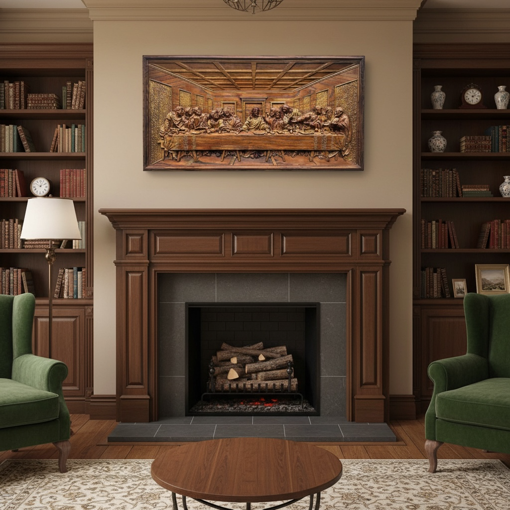 The Last Supper —  Walnut 3D Engraved