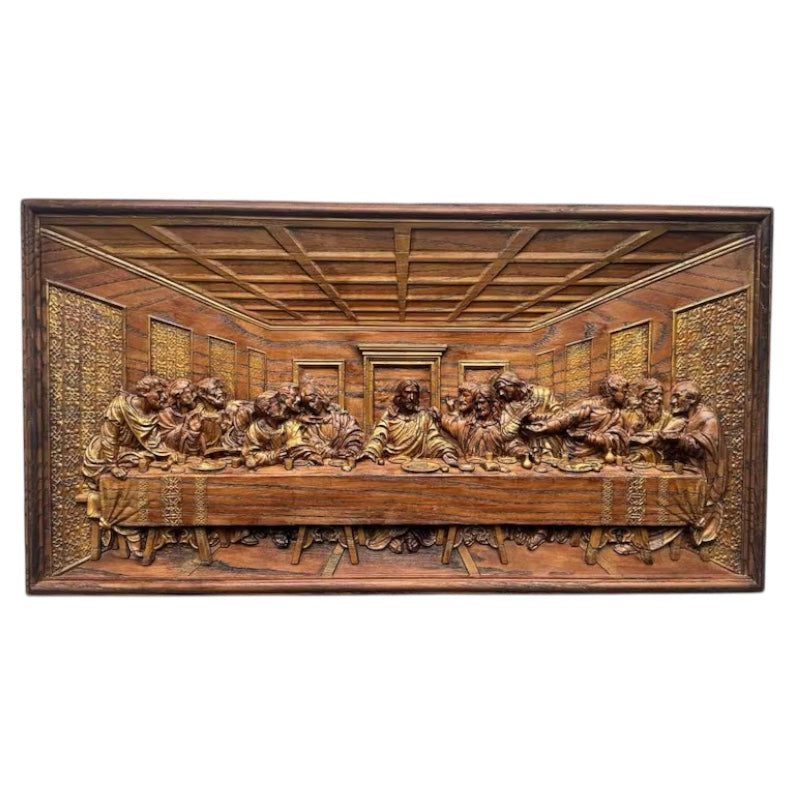 The Last Supper —  Walnut 3D Engraved