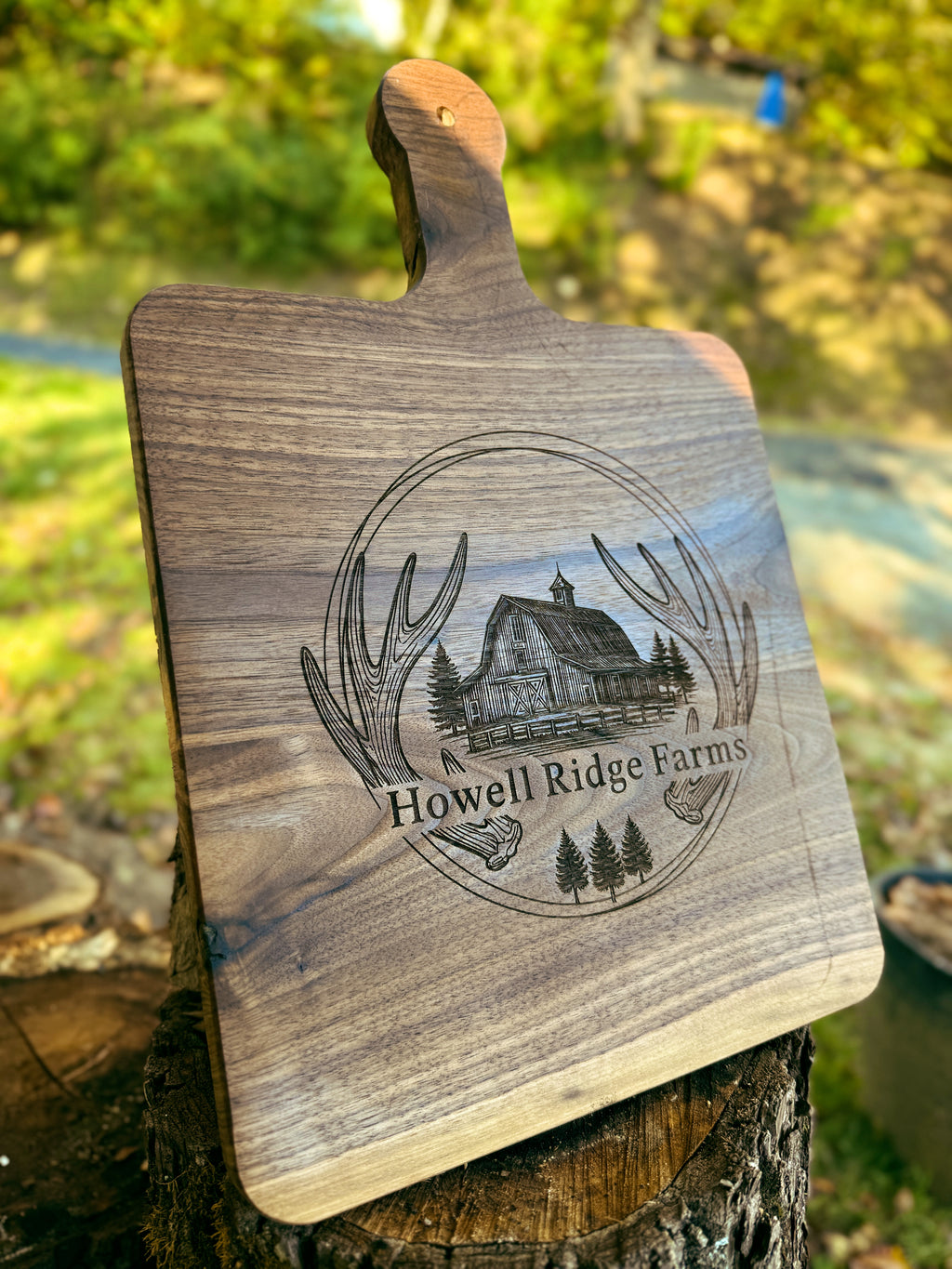 Black Walnut Cutting Board with Handle