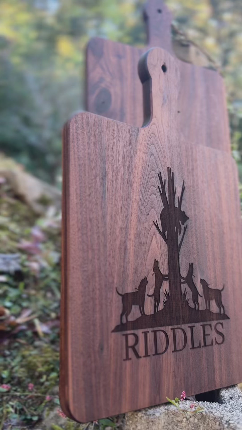 Black Walnut Cutting Board with Handle